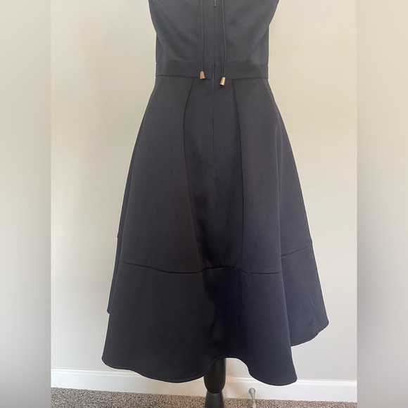 Lumier by Bariano formal navy blue knee length dress size medium - Picture 8 of 13
